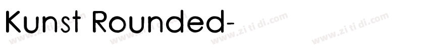 Kunst Rounded字体转换